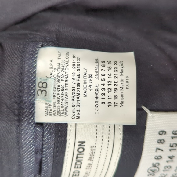 Maison Martin Margiela Limited Edition 5 Five Zip Denim Moto Biker Jacket 38 2 - Picture 9 of 16